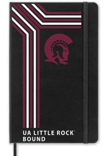 U of A at Little Rock Trojans School Bound team logo Notebook and Folder - Black