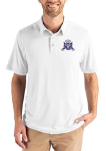 Cutter and Buck Northwestern Wildcats Mens White Vault Coastline Eco Short Sleeve Polo