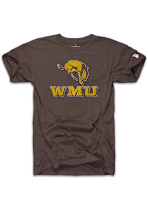 The Mitten State Western Michigan Broncos Brown Bucking Bronco Short Sleeve Fashion T Shirt