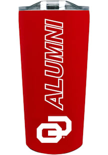 Oklahoma Sooners 18oz Soft Touch Alumni Stainless Steel Tumbler - Crimson