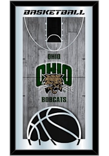 Ohio Bobcats Basketball Hanging Back Bar Mirror
