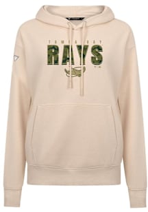 Levelwear Tampa Bay Rays Womens Tan Adorn Protect Hooded Sweatshirt