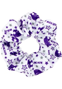 Star Print Game Day K-State Wildcats Womens Hair Scrunchie - Purple