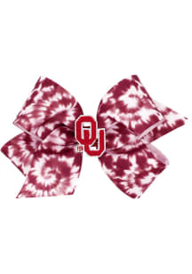 Oklahoma Sooners Medium Tie Dye Baby Hair Barrette