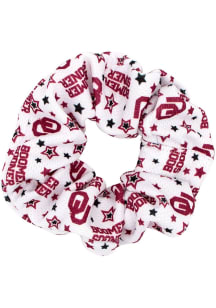 Oklahoma Sooners Star Print Game Day Youth Hair Scrunchie