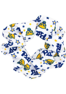 Logo Print Pitt Panthers Womens Hair Scrunchie - Blue