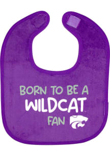 Little Fan K-State Wildcats Baby Bib - Purple