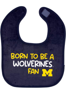 Little Fan Michigan Wolverines Baby Bib - Yellow