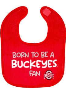 Little Fan Ohio State Buckeyes Baby Bib - Red