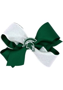 Color Block Glitter Michigan State Spartans Kids Hair Barrette - Green