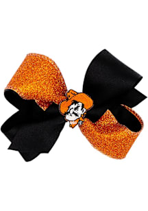 Oklahoma State Cowboys Color Block Glitter Kids Hair Barrette