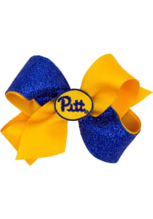 Color Block Glitter Pitt Panthers Kids Hair Barrette - Blue