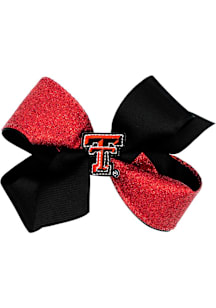 Texas Tech Red Raiders Color Block Glitter Kids Hair Barrette
