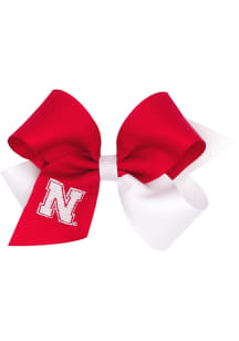 Color Block Nebraska Cornhuskers Kids Hair Barrette - Red