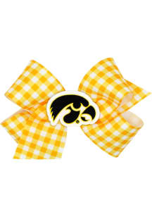 Gingham Iowa Hawkeyes Kids Hair Barrette -