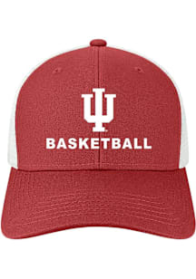 Indiana Hoosiers Basketball Mid Pro Trucker Adjustable Hat - Red