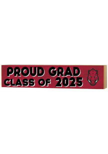 KH Sports Fan Arkansas Razorbacks 3x13 Block Sign Class of 2025 Sign - Cardinal