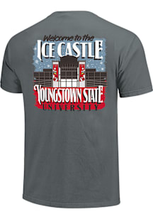 Youngstown State Penguins Charcoal Ice Castle Short Sleeve T Shirt