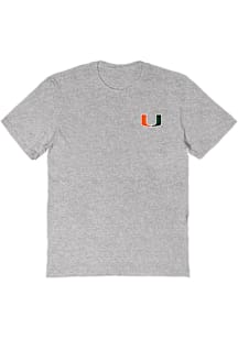 Vive La Fete Miami Hurricanes Womens Grey Impressions Short Sleeve T-Shirt