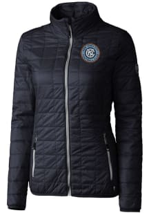 Cutter and Buck New York City FC Womens Navy Blue Rainier PrimaLoft Heavy Weight Jacket