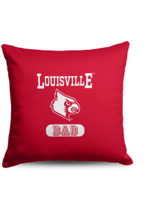 Louisville Cardinals Dad 18x18 Throw Pillow - Cardinal