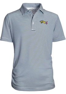 Youth Navy Blue Drexel Dragons Carson Short Sleeve Polo Shirt