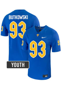 Trey Butkowski Nike Youth Blue Pitt Panthers NIL Name And Number Football Jersey Jersey
