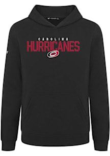 Levelwear Carolina Hurricanes Youth Black Podium Jr Carve Long Sleeve Hoodie
