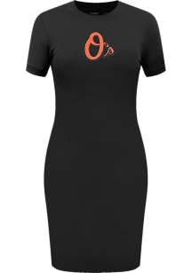 Pro Standard Baltimore Orioles Womens Black Classic Short Sleeve Dress