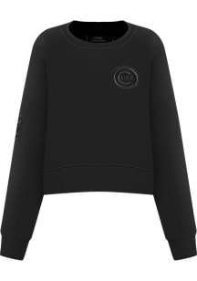 Pro Standard Chicago Cubs Mens Black Neutral Long Sleeve Fashion Sweatshirt