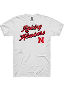 Summit Sportswear Nebraska Cornhuskers White RAISING MASCOTS Short Sleeve T Shirt