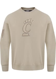 Pro Standard Cincinnati Bearcats Mens Brown Neutral Long Sleeve Crew Sweatshirt