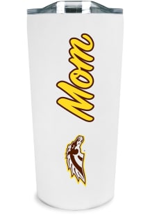 White Western Michigan Broncos 18oz Soft Touch Mom Stainless Steel Tumbler