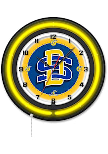 South Dakota State Jackrabbits 19in Neon Wall Clock
