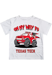 Vive La Fete Texas Tech Red Raiders Infant On My Way Short Sleeve T-Shirt White