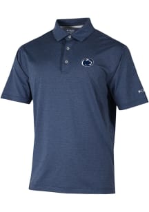 Mens Penn State Nittany Lions Navy Blue Columbia Sand Tee Short Sleeve Polo Shirt