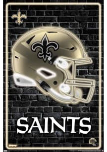New Orleans Saints Neon Helmet Unframed Poster