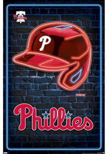 Philadelphia Phillies Neon Helmet Unframed Poster