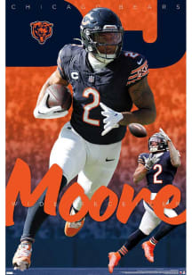 DJ Moore Chicago Bears Player 24 Unframed Poster