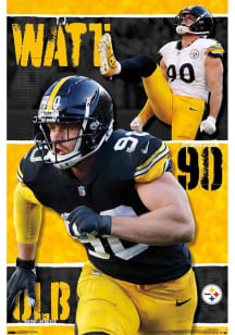 TJ Watt Pittsburgh Steelers Player 24 Unframed Poster