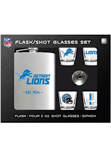 Detroit Lions Flask Gift Set Flask