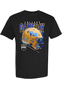 Pitt Panthers Black Football College Gameday Helmet Short Sleeve T Shirt