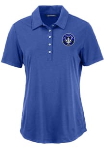 Cutter and Buck Montreal Impact Womens Blue Coastline Eco Short Sleeve Polo Shirt