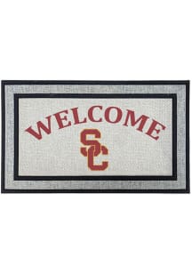 Ash USC Trojans Welcome 18x30 Door Mat