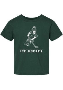 Toddler Michigan State Spartans Green Summit Sportswear Sparty Playing Ice Hockey Short Sleeve T-S..