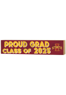 KH Sports Fan Iowa State Cyclones Class of 2025 graduation graphic Sign - Cardinal