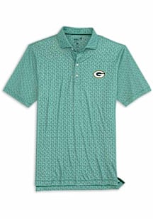 Johnnie O Green Bay Packers Mens Green Hinson Short Sleeve Fashion Polo