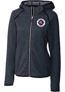 Cutter and Buck New England Revolution Womens Navy Blue Mainsail Long Sleeve Full Zip Jacket