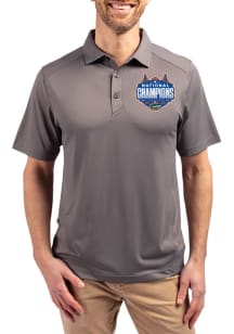Cutter and Buck Florida Gators Mens Graphite 2025 National Champions Forge Recycled Short Sleeve P..