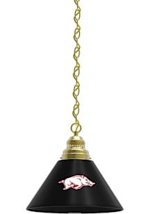 Arkansas Razorbacks Single Gold Billiard Lamp